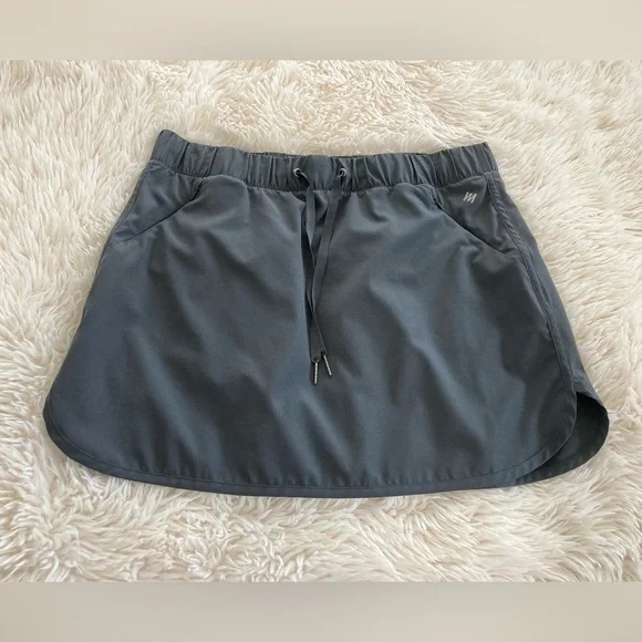 Nicole Miller Charcoal Skirt with Elastic Waist - Picture 1 of 3